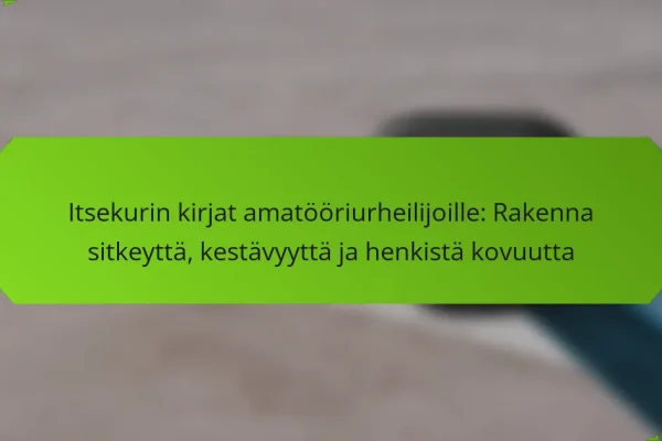 Itsekurin kirjat amatööriurheilijoille: Rakenna sitkeyttä, kestävyyttä ja henkistä kovuutta